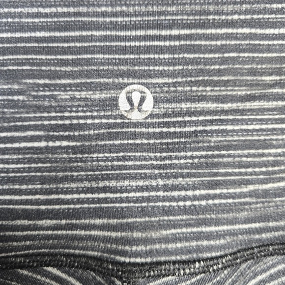 Lululemon Pants Womens 2 Black White‎ Wunder Under High Rise Leggings Yoga - Picture 3 of 5